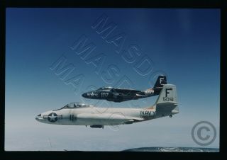 006 Duplicate Aircraft Slide - F2h - 2 Banshee Buno 123292 & 125051 Oakland Resrve