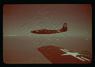 001 Duplicate Aircraft Slide - Mcdonnell Fh - 1 Phantom Buno Unk R - 117 In Flight