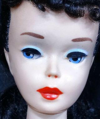 HTF Stunning Vintage 3 Brunette Ponytail Barbie Doll 2