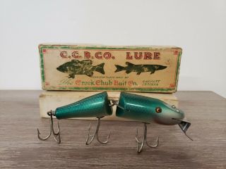 Vintage Old Wood Creek Chub Jointed Pikie Fishing Lure 5507