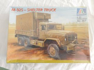 Vintage 1999 Italeri M - 925 Shelter Truck 1/35 Scale Model Kit 367