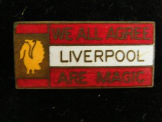 Vintage Liverpool Crest Pin Badge 1970 