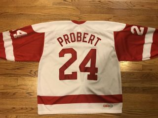 Bob Probert Signed Vintage Detroit Red Wings Jersey Rare Ccm Xl Only One On Ebay