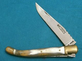 Vintage Laguiole Bee 47 Stjoanis France Horn Folding Knife Knives Pocket Antique