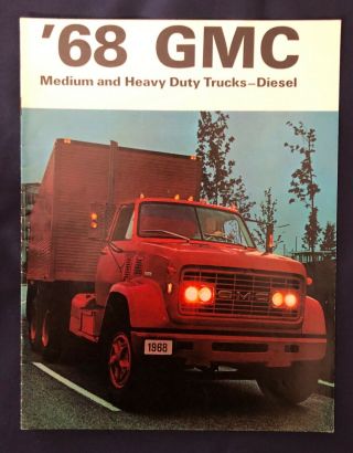 1968 Gmc Medium And Heavy Duty Trucks - Diesel 12 Page Brochure