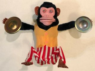 Vintage Jolly Chimp 1960s with Cymbals By Illco Not 3