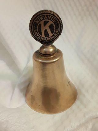 Kiwanis International Service Club Vintage Brass Bell