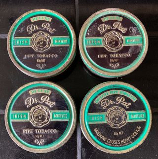 Set Of 4 X Dr.  Pat Tobacco Vintage Australian Tins