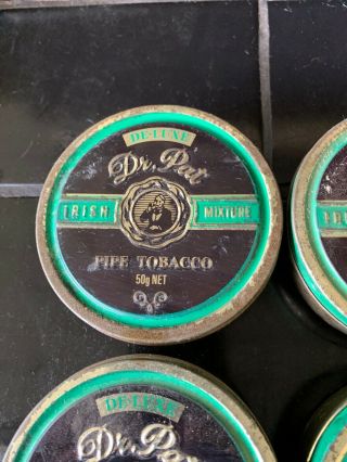 SET OF 4 X Dr.  PAT Tobacco Vintage Australian Tins 2