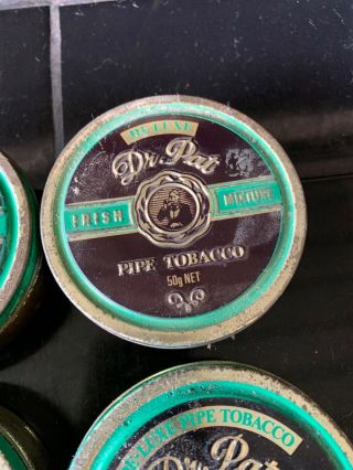 SET OF 4 X Dr.  PAT Tobacco Vintage Australian Tins 3