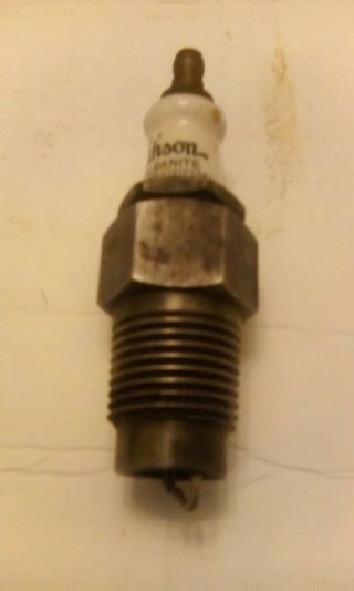 Vintage Edison Albanite 14 Spark Plug 1/2 " Pipe Thread