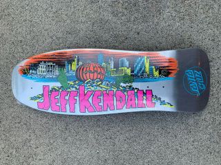 Santa Cruz Jeff Kendall Pumpkin Skateboard Deck Old School Shape 30 Anniversary
