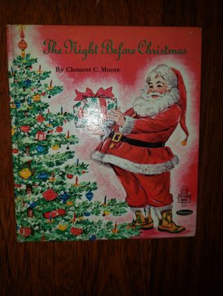 Vintage Whitman Tell A Tale Book The Night Before Christmas Clement Moore 1969
