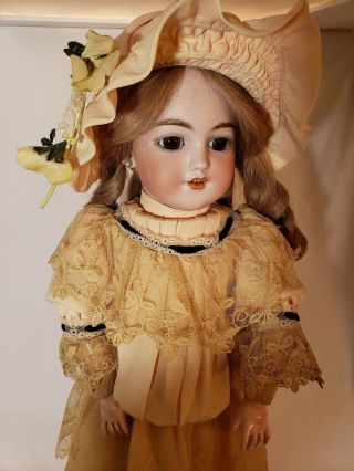 S&h 1249 Antique German Doll Simon & Halbig Bisque 18 " Tall