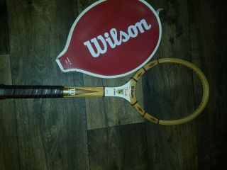 Vintage Wilson Stan Smith Autograph Tennis Racket Medium 4 - 1/2 Speedflex Racquet