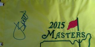 2015 Masters Flag Autographed By Winner Jordan Spieth
