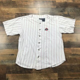 Vintage Ohio State Buckeyes Baseball Jersey T - Shirt Osu Bucks Shirt Men’s Large