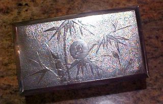 CHINESE EARLY - MID 20TH CENTURY EXPORT BAMBOO THEMED TACK HING.  900 SILVER BOX 3