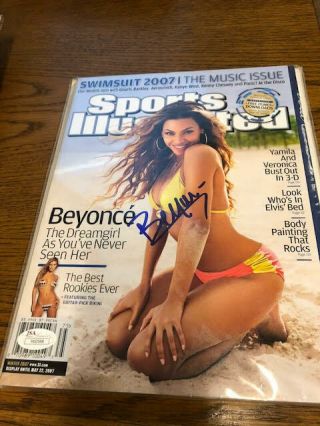 2007 Beyonce Knowles Autographed Signed Sports Illustrated Swimsuit Issue Jsa