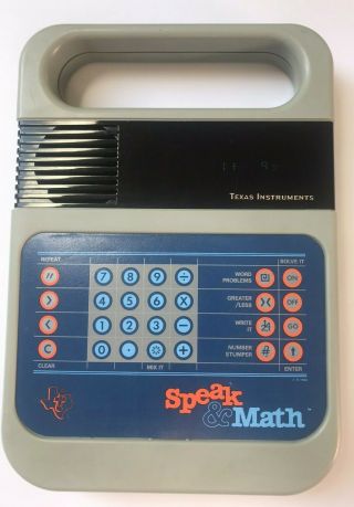 Vintage Speak And Math - Texas Instruments 1980 Learning Toy Great