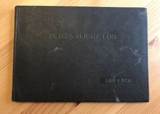 Vintage 1944 Pilot’s Flight Log Book Ww2 Era Overseas Training Combat