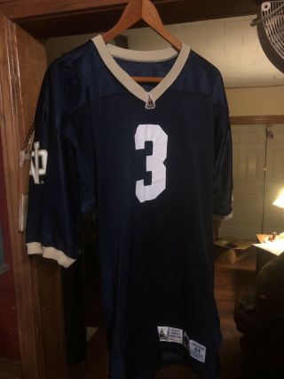 Vintage Joe Montana 3 Notre Dame University Ncaa Football Champion Jersey Sz 44