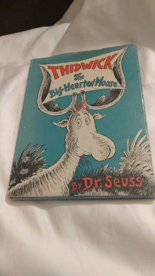 Thidwick The Big - Hearted Moose 1948 Dr Seuss 1st? Hardcover With Dj