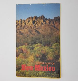 Vintage Travel Highway Map Of Mexico Guide To Camping & Recreation 1980
