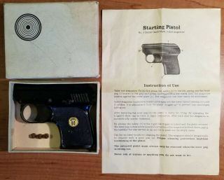 Vintage Starter Pistol.  22 Cal Modell 60 Made In Germany Box & Paper