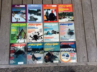 Vintage Snow Goer Magazines 12 From Early 1970 