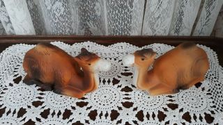 Retired Homco Home Interiors Nativity Vintage 2 Piece Set Porcelain Camels 5552