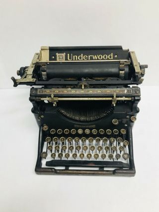 Vintage Antique Underwood Standard Typewriter - Model No.  5