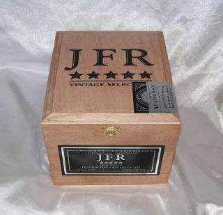 Jfr Titan Maduro Vintage Selection Hand Crafted Wood Cigar Tobacco Stash Box