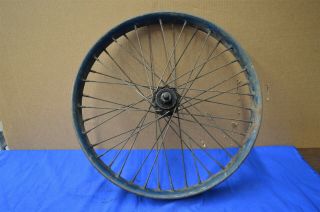 Antique Motorcycle Henderson Four Excelsior ? Front Wheel Oem Paint