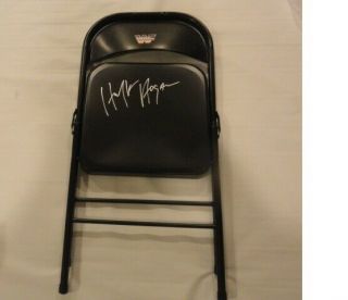 Hulk Hogan Signed Steel Chair Wwf Wwe Proof Autographed Legend