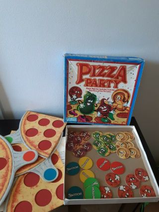 Vintage Pizza Party Game 1987 Parker Brothers 100 Complete 2 To 4 Players