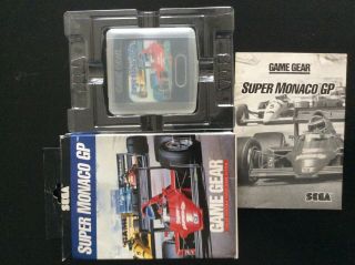 Sega Game Gear Vintage Game - Monaco Gp - Cib