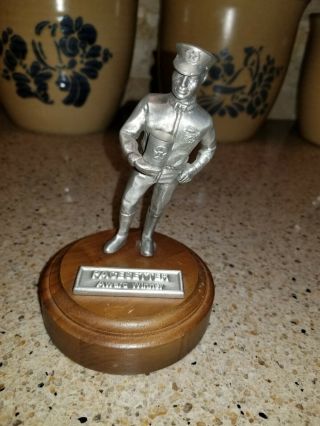 Vintage Texaco Pewter Pacesetter Service Award