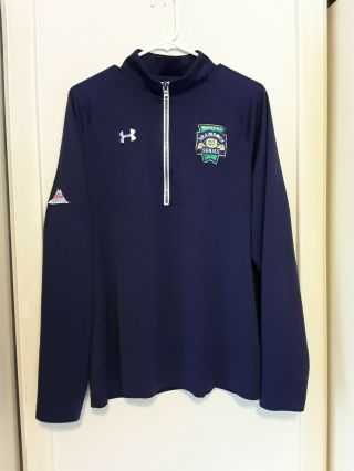 Mens Under Armour Notre Dame Shamrock Series Coors Lite Pullover Size L