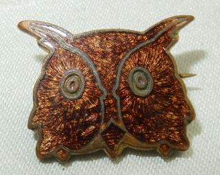 Vintage Girl Guides Brown Owl Enamel Pin Badge By Ja Wylie