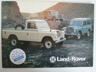 Vintage Land Rover Swb Lwb Sales Brochure Feb 1977 16 Pages Vgc