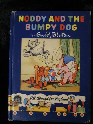 Vintage Enid Blyton Noddy And The Bumpy Dog Hb Dj Book Number 14