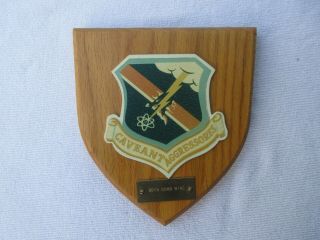 Vintage Cold War Usaf Air Force 99th Bomb Wing Caveant Aggressores Wall Plaque