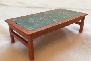 Vintage Lundby Dollhouse Furniture Wooden Coffee Table