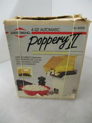 Vintage Poppery Ii Hot Air Popcorn Maker Iob