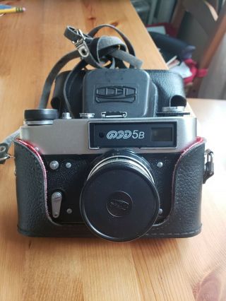 Fed 5b 35mm Rangefinder Film Camera Vintage Russian