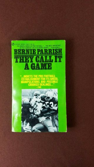 They Call It A Game By Bernie Parrish Signet 1972