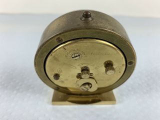 Vintage SWIZA Alarm Desk Clock Swiss Made Brass - Not Properly 3