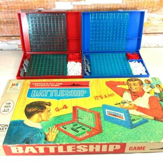 Vintage 1967 Milton Bradley Battleship Game No.  4730 100 Complete