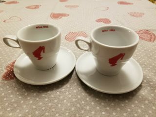Julius Meinl Vintage Cup Wien 1862 Austria Espresso Coffee Saucer (set Of 2)